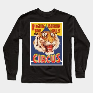 Vintage Circus Poster Long Sleeve T-Shirt